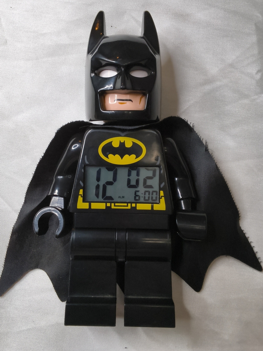 Lego Batman Digital Figure Alarm Clock - Black and Yellow